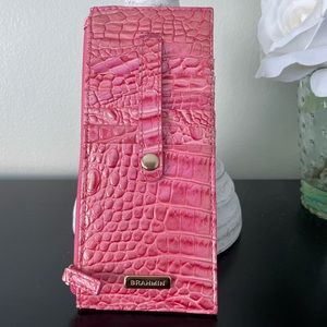 Beautiful Brahmin Pink Punch Card Case  - Credit Card Wallet